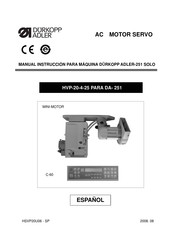 DURKOPP ADLER HVP-70 Serie Manual De Instruccion