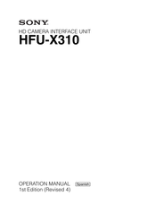 Sony HFU-X310 Manual Del Usuario