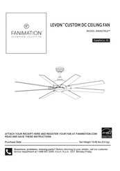 Fanimation LEVON CUSTOM MAD7912 Serie Manual Del Usuario