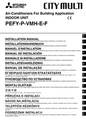 Mitsubishi Electric CITY MULTI PEFY-P-VMH-E-F Serie Manual De Instalación