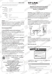 Tp-Link TL-WA801ND V2 Manual De Configuración Rápida