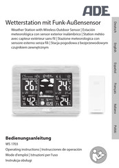 Ade WS 1703 Instrucciones De Operación