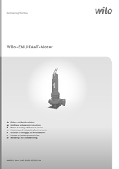 Wilo EMU FA+T-Motor Instrucciones De Instalación Y Funcionamiento