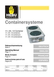 HEBU medical HE3530GO Instrucciones Para El Uso