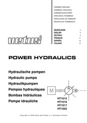 Vetus POWER HYDRAULICS HT1015 Instrucciones De Instalación