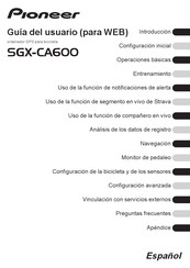 Pioneer SGX-CA600 Guia Del Usuario