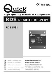 Quick RDS 1521 Manual De Instalacion Y Uso