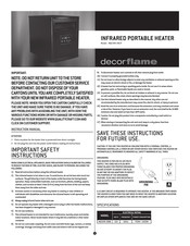 decorflame MQCIHR-48CP Manual De Instrucciones