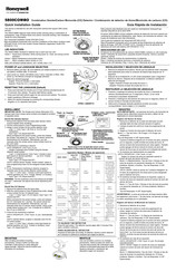 Honeywell 5800COMBO Guía Rápida De Instalación