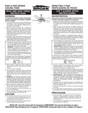 Broan P502PB Manual Del Usario