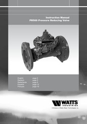 Watts Industries PR500 Manual Del Usuario