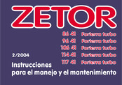 Zetor 114 41 Forterra Turbo Instrucciones Para El Manejo Y El Mantenimiento