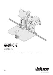 blum MINIPRESS PRO Manual Del Usuario