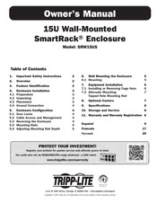 Tripp-Lite SmartRack SRW15US Manual Del Propietário