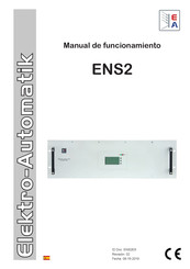 Elektro-Automatik ENS2 10,5 kW Manual De Funcionamiento