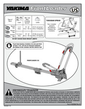 Yakima FrontLoader Manual Del Usuario