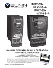 Bunn IMIX-3S+ Manual De Instalación Y Operación