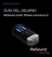 ReSound Unite Remote Control 2 Guia Del Usuario