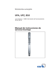 KSB BSX Manual De Instrucciones De Servicio/Montaje