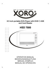 Xoro HSD 7580 Manual De Operación