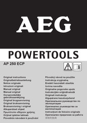 AEG AP 250 ECP Manual Original