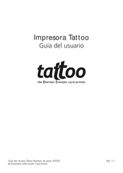 Evolis Card Printer Tattoo Guia Del Usuario