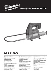 Milwaukee M12 GG Manual Original