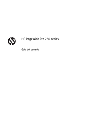 HP PageWide Pro 750 Serie Guia Del Usuario