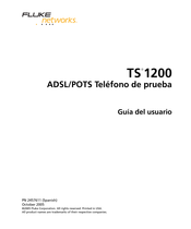 Fluke Networks TS 1200 Guia Del Usuario