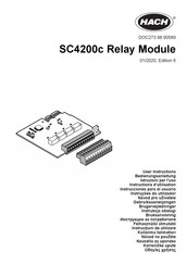 Hach SC4200c Instrucciones Para El Usuario