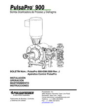 Pulsafeeder PulsaPro 900 Instalación Operación Mantenimiento Instrucciones