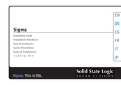 Solid State Logic Sigma Guia De Instalacion