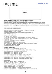 Glomex weBBoat 4G Plus Manual Del Usuario E Instalación