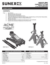 Sunex HD 66037JPK Manual Del Propietário