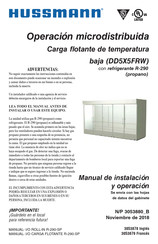 Hussmann DD5X5FRW Manual De Instalación Y Operación