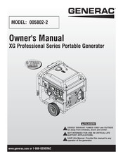 Generac 005802-2 Manual Del Usuario