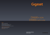 Siemens Gigaset DX600 Manual Del Usuario