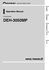 Pioneer SUPER TUNER III D DEH-3050MP Manual De Operación