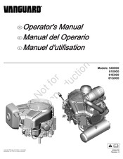 Briggs & Stratton VANGUARD 61G000 Manual Del Operario