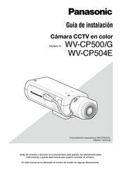 Panasonic WV-CP504E Guia De Instalacion