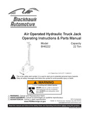 Blackhawk Automotive BH6222 Instrucciones De Funcionamiento Y Manual De Piezas