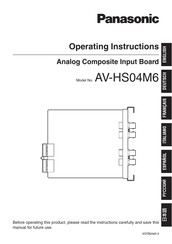 Panasonic AV-HS04M6 Instrucciones De Operación