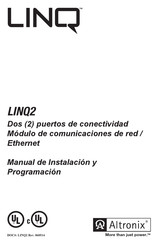 Altronix LINQ2 Manual De Instalación Y Programación