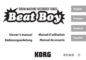 Korg Beat Boy Manual De Usuario