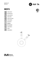 IMI Hydronic MDF0 Instrucciones