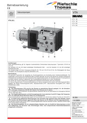 Rietschle Thomas DRUVAC VTA 60 Instrucciones De Uso