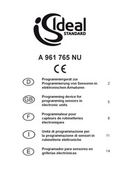 Ideal Standard A 961 765 NU Manual De Instrucciones