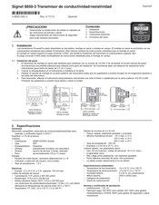 GF Signet 8850-3 Manual De Instrucciones