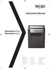 Rexel Momentum M510 Manual Del Usuario