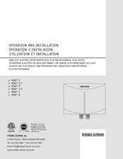 Stiebel Eltron MINI 3 Operación E Instalación